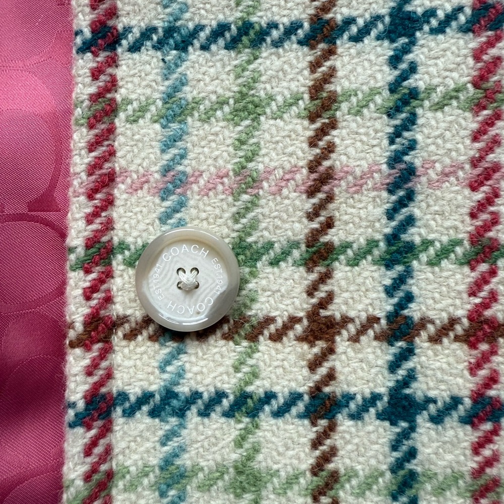 Coach Plaid Women's Jacket - Picture 10 of 11